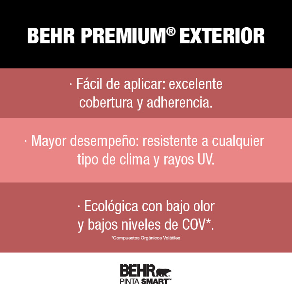 Pintura Behr Premium Exterior Home Depot Mexico